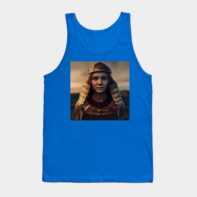 Viking Shield Maiden Tank Top by Grassroots Green